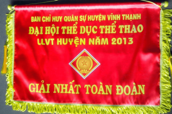 cờ lưu niệm hình chữ nhật