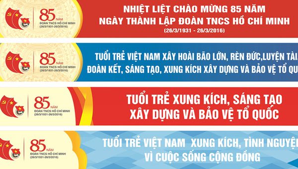 In băng rôn khẩu hiệu